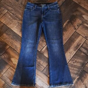 Maurices Blue Flare Wide Leg Jeans Small Short